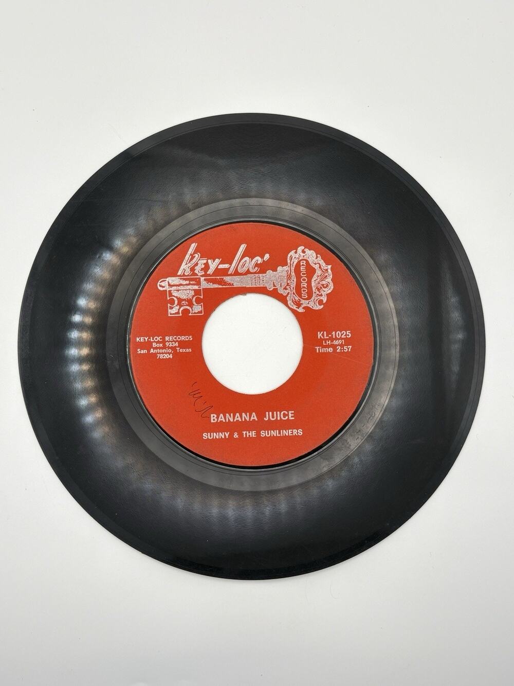 Sunny & The Sunliners Banana Juice Key-Loc KL-1025 Chicano Funk Lowrider Soul 45